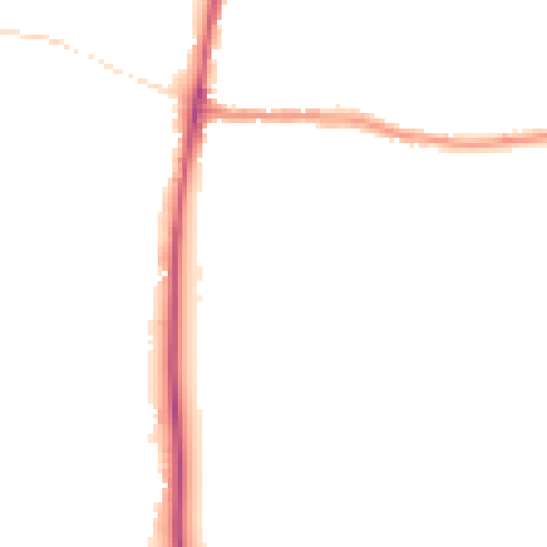 Night-time road noise heatmap for GL54 1FH