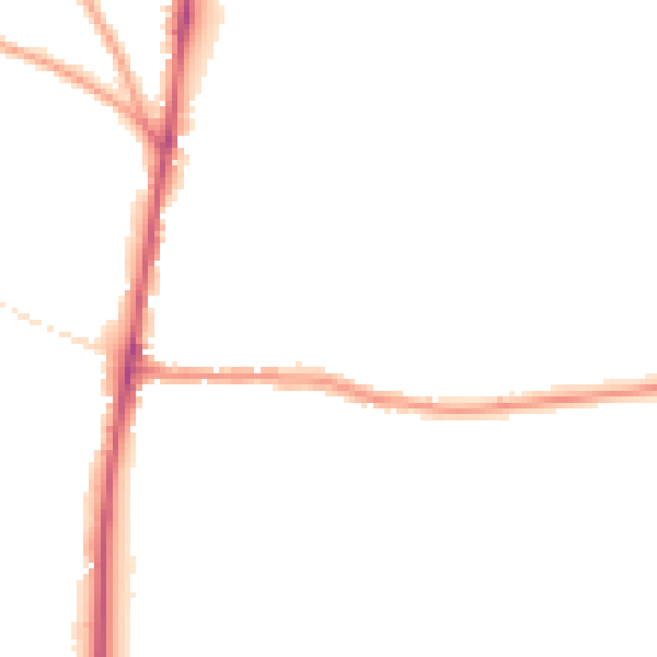 Night-time road noise heatmap for GL54 1LU