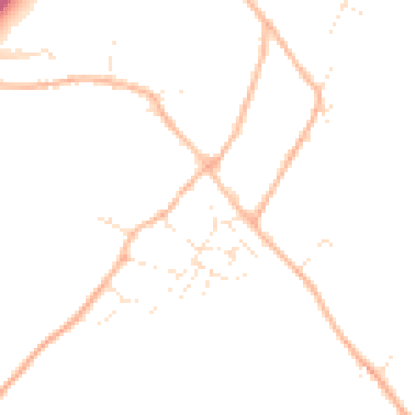 Daytime road noise heatmap for GL54 2BU