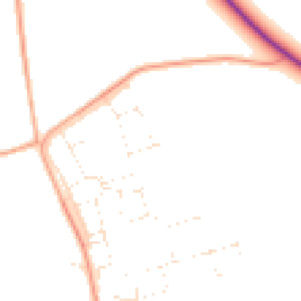 Daytime road noise heatmap for GL54 2NU