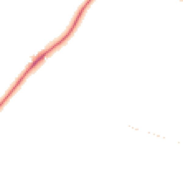 Night-time road noise heatmap for GL54 3HG