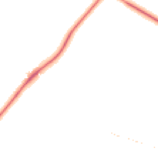 Night-time road noise heatmap for GL54 3JQ
