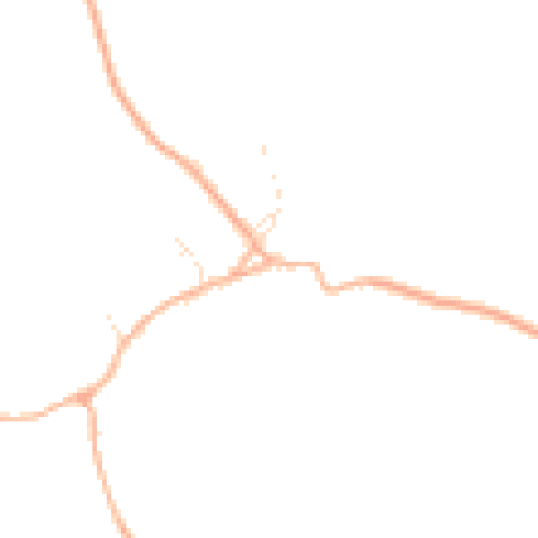 Daytime road noise heatmap for GL54 4JF