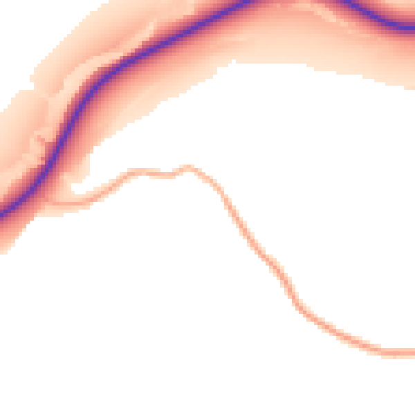 Daytime road noise heatmap for GL54 4LX