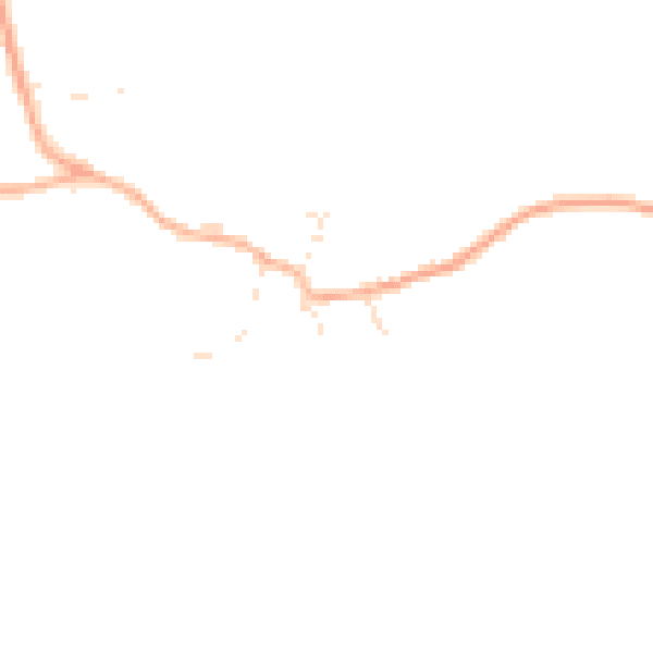 Daytime road noise heatmap for GL54 5DA