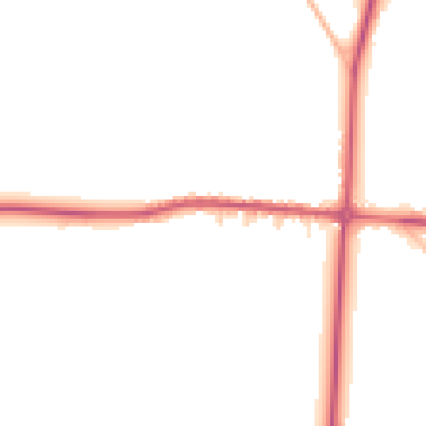 Daytime road noise heatmap for GL54 5DY