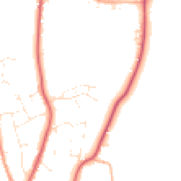 Daytime road noise heatmap for GL54 5GG