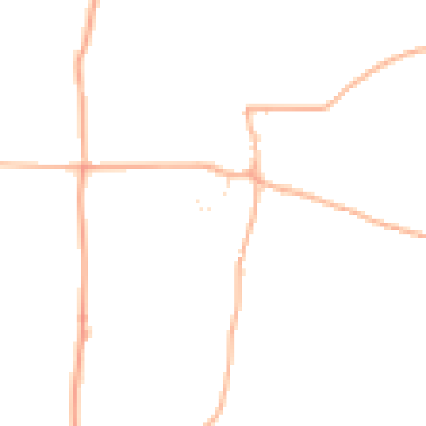 Daytime road noise heatmap for GL54 5XQ