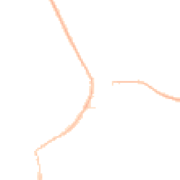 Night-time road noise heatmap for GL55 6AD