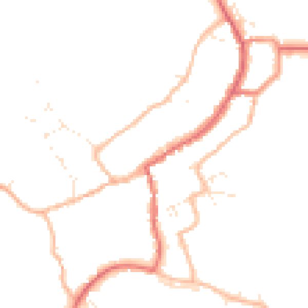 Daytime road noise heatmap for GL55 6AL