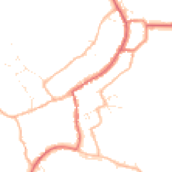 Daytime road noise heatmap for GL55 6AT