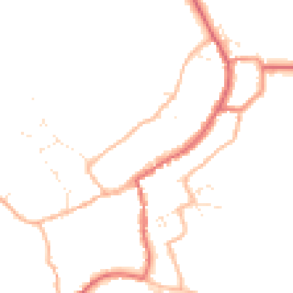 Daytime road noise heatmap for GL55 6AW