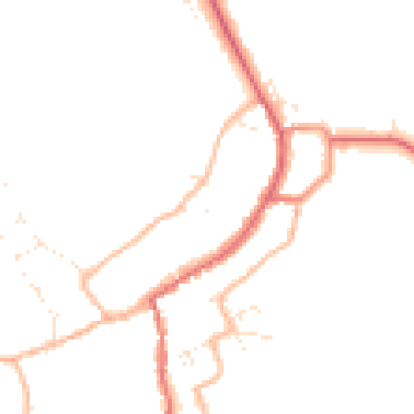 Daytime road noise heatmap for GL55 6BP