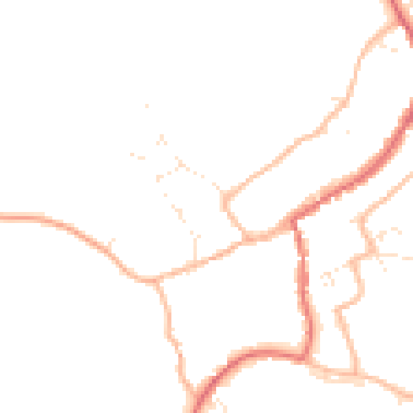 Daytime road noise heatmap for GL55 6BT