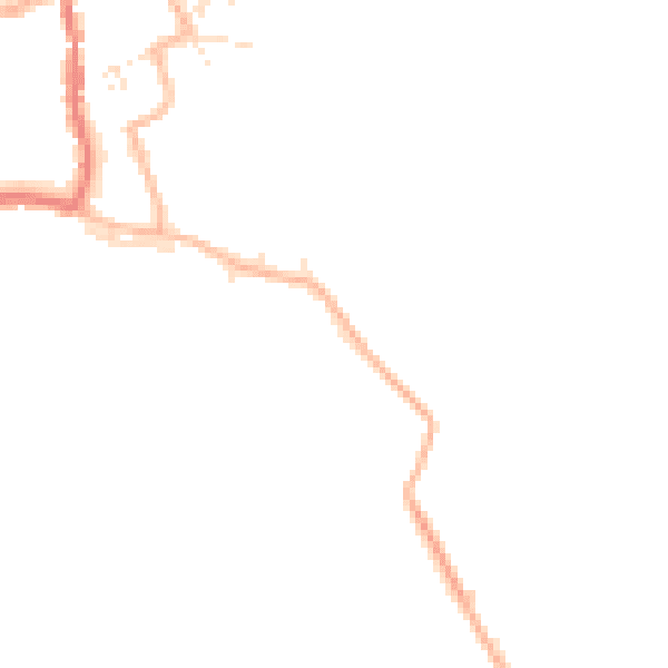 Daytime road noise heatmap for GL55 6DE