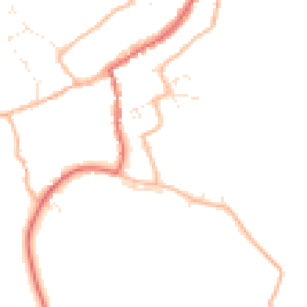 Daytime road noise heatmap for GL55 6DH