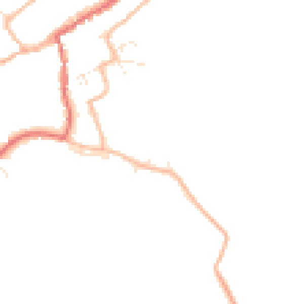 Daytime road noise heatmap for GL55 6EP