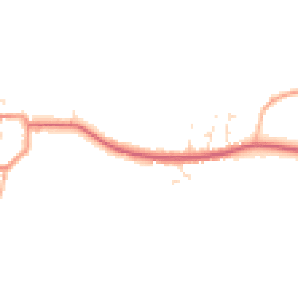Daytime road noise heatmap for GL55 6HY