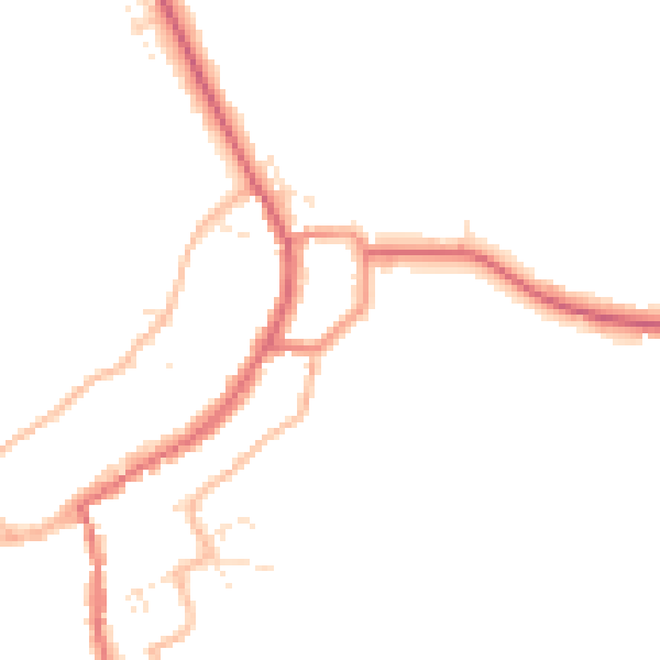 Daytime road noise heatmap for GL55 6JF