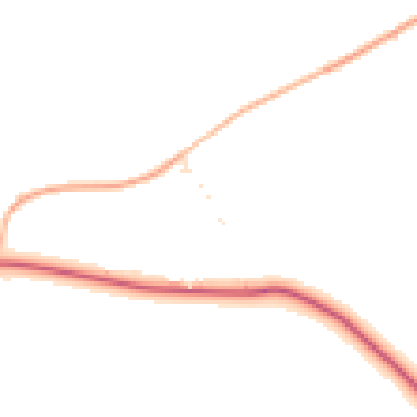Daytime road noise heatmap for GL55 6JX