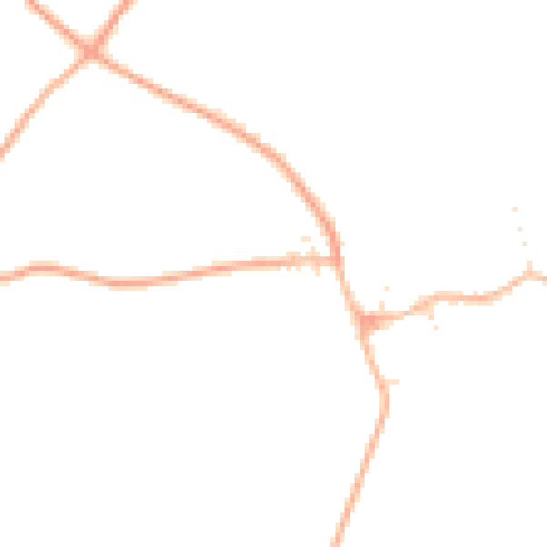 Daytime road noise heatmap for GL55 6NF