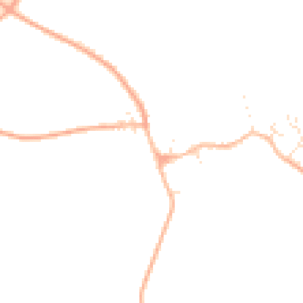 Daytime road noise heatmap for GL55 6NQ
