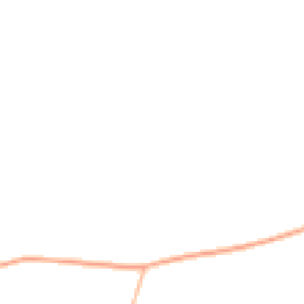 Night-time road noise heatmap for GL55 6NU