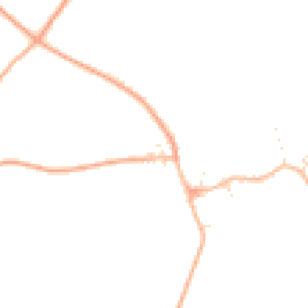 Daytime road noise heatmap for GL55 6PA