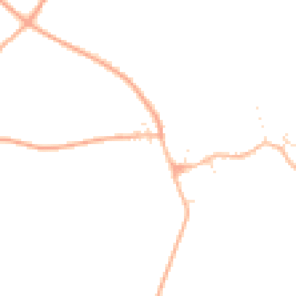 Daytime road noise heatmap for GL55 6PD