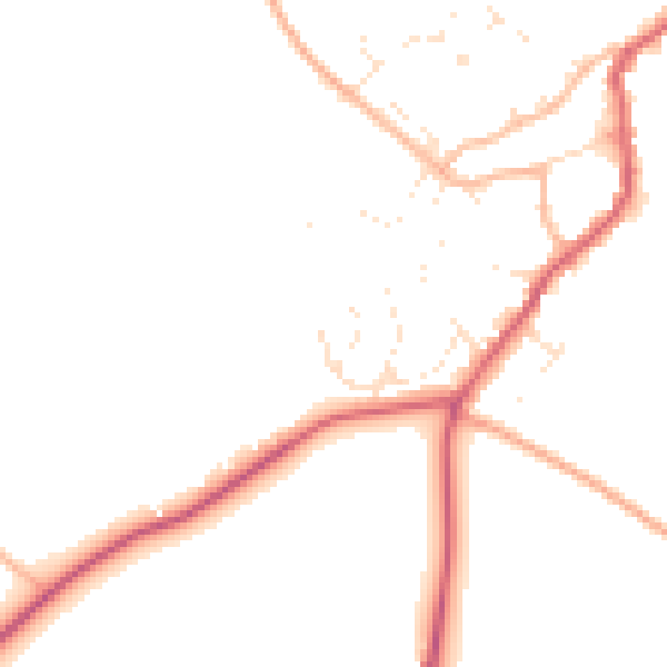 Daytime road noise heatmap for GL55 6RF