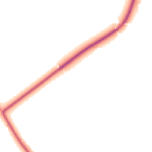 Daytime road noise heatmap for GL55 6SU