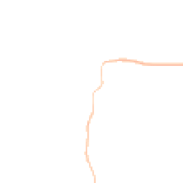 Night-time road noise heatmap for GL55 6XP