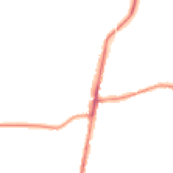 Night-time road noise heatmap for GL56 0BL