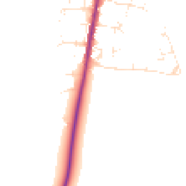 Daytime road noise heatmap for GL56 0DB