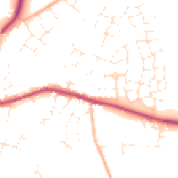 Daytime road noise heatmap for GL56 0DH