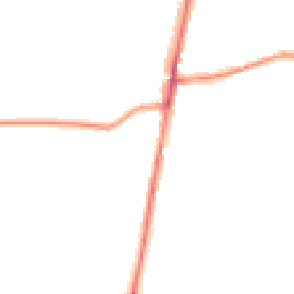 Night-time road noise heatmap for GL56 0DN