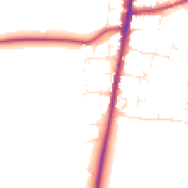 Daytime road noise heatmap for GL56 0EF