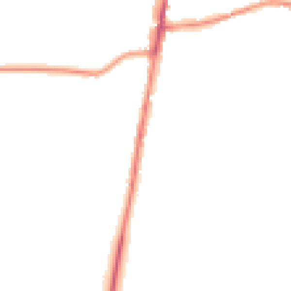 Night-time road noise heatmap for GL56 0FU