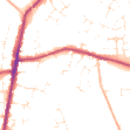 Daytime road noise heatmap for GL56 0JG