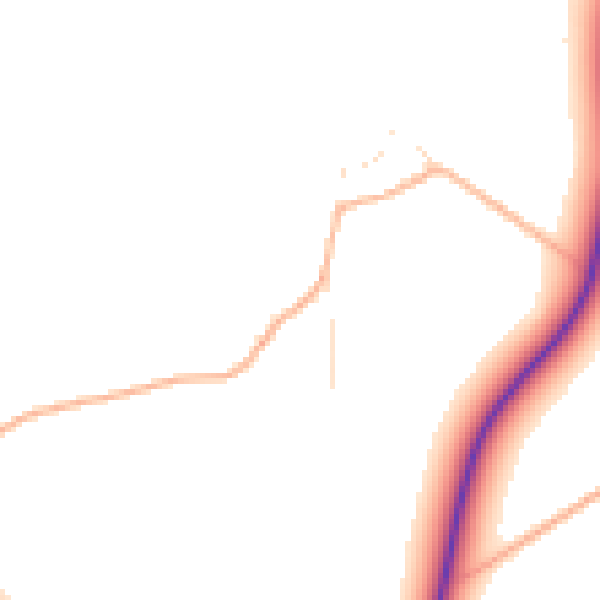 Daytime road noise heatmap for GL56 0XX