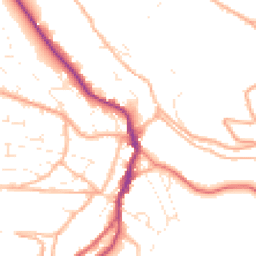 Daytime road noise heatmap for GL6 0AA