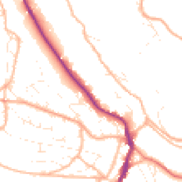 Daytime road noise heatmap for GL6 0BE