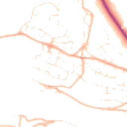 Daytime road noise heatmap for GL6 0EP