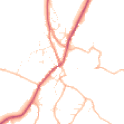 Daytime road noise heatmap for GL6 6QL