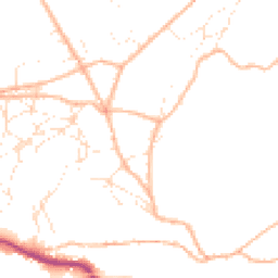 Daytime road noise heatmap for GL6 8NQ