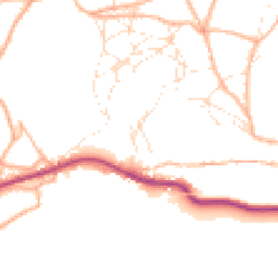 Daytime road noise heatmap for GL6 8PN