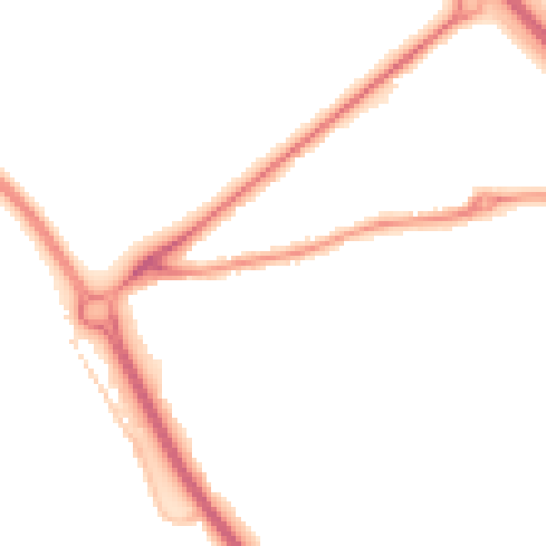 Night-time road noise heatmap for GL7 1AH