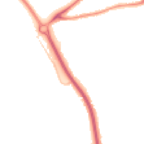 Night-time road noise heatmap for GL7 1BA