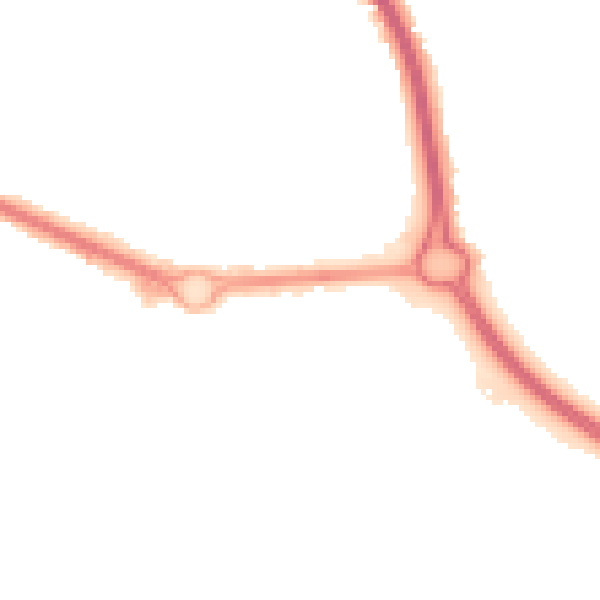 Night-time road noise heatmap for GL7 1PW