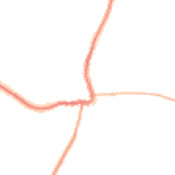 Night-time road noise heatmap for GL7 3AP